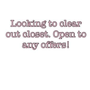 Closet clean out. Looking to sell!